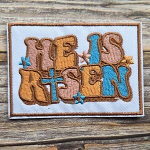 He Is Risen Jesus Christ Is Lord Christian Church Southern Country Iron on Patch